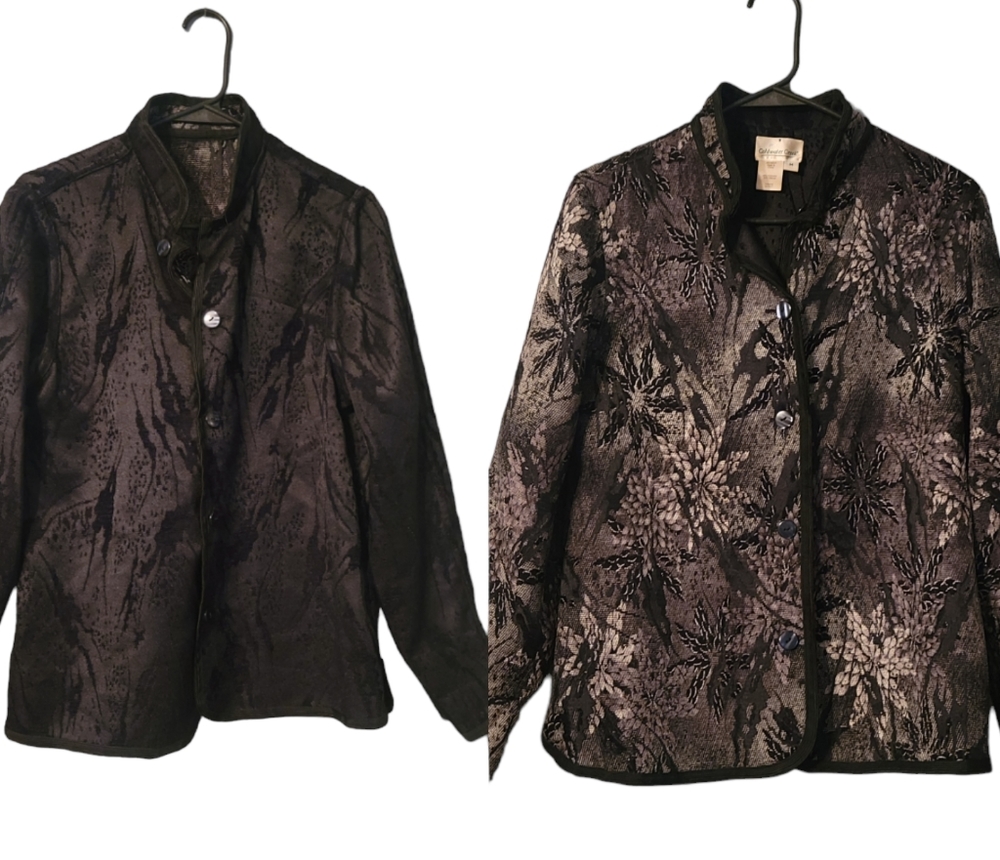 Coldwater Creek Women's Tapestry Reversible Blazer Size M